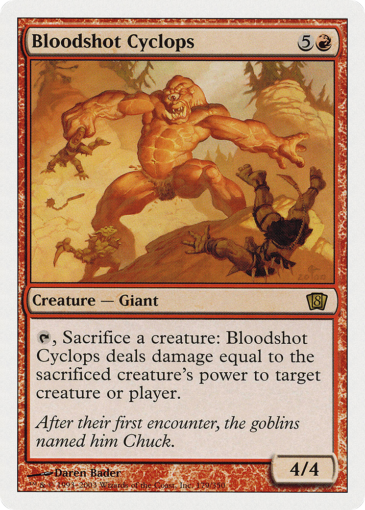 Bloodshot Cyclops (8ED-179) - rare