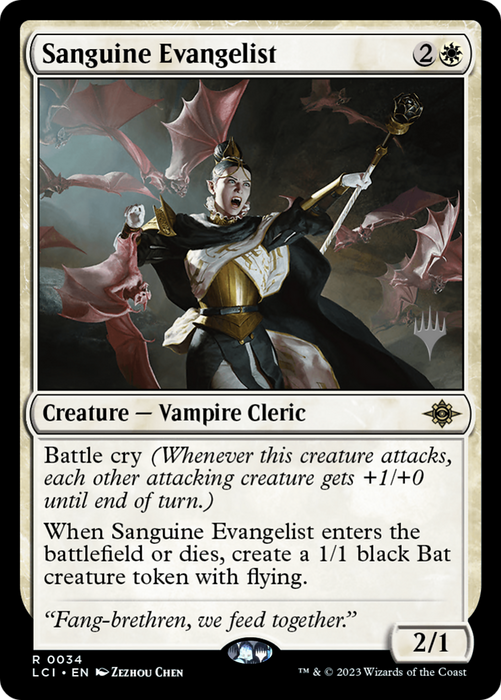 Sanguine Evangelist (PPLCI-34P) - rare - Foil
