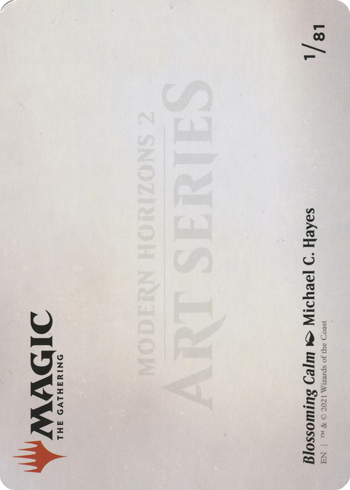 Blossoming Calm // Blossoming Calm (AMH2-001) - common (Borderless) - Foil