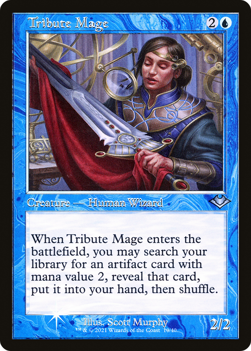 Tribute Mage (MH1-010) - uncommon - Etched Foil