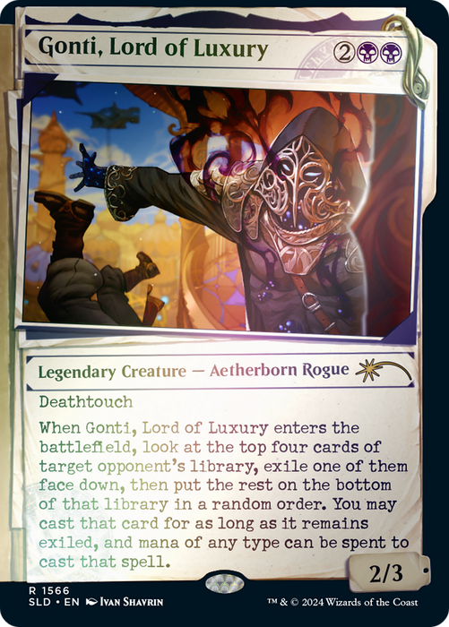 Gonti, Lord of Luxury (SLD-1566★) - rare: (Showcase) - Foil