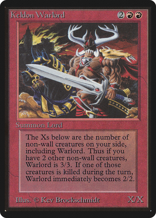 Keldon Warlord (LEB-161) - uncommon