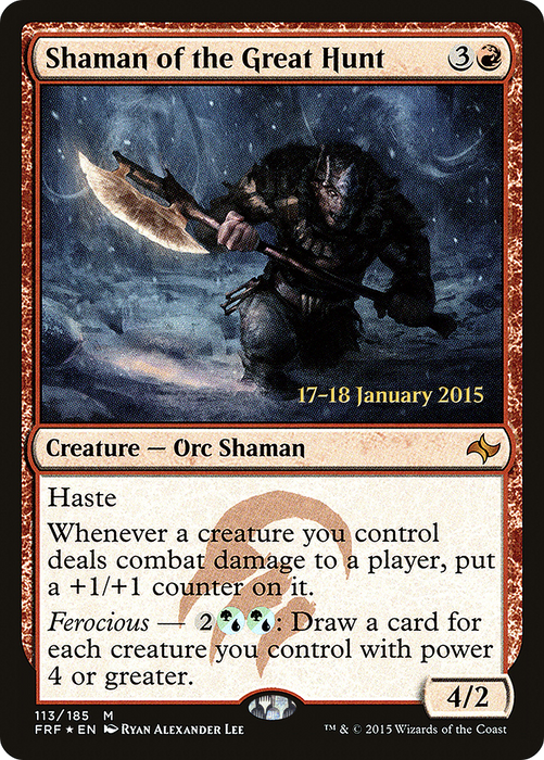 Shaman of the Great Hunt (PRE-113S) - mythic - Foil