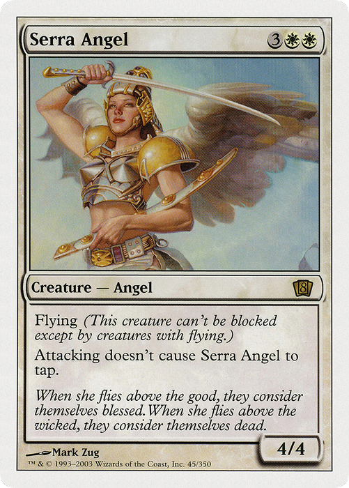 Serra Angel (8ED-045) - rare