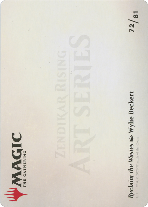 Reclaim the Wastes // Reclaim the Wastes (AZNR-072) - common (Borderless) - Foil