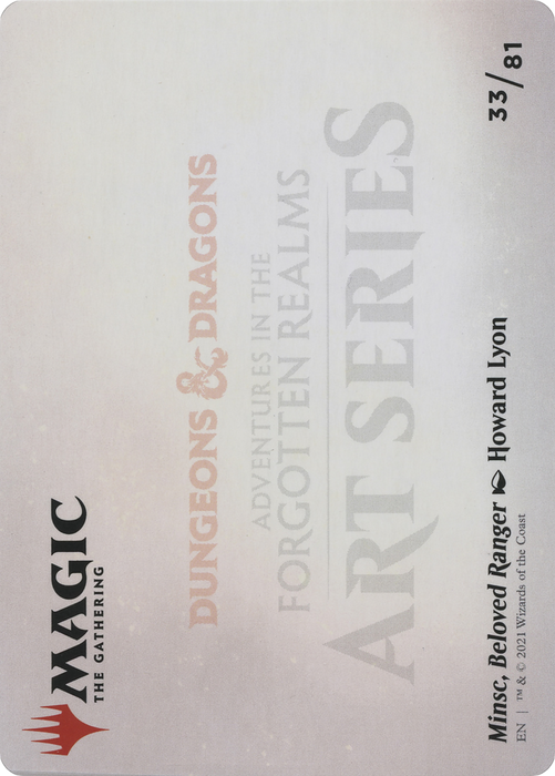 Minsc, Beloved Ranger // Minsc, Beloved Ranger (AAFR-033) - common (Borderless) - Foil