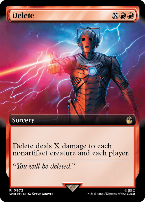 Delete (WHO-972) - rare: (Extended Art) - Foil