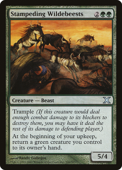 Stampeding Wildebeests (10E-300) - uncommon