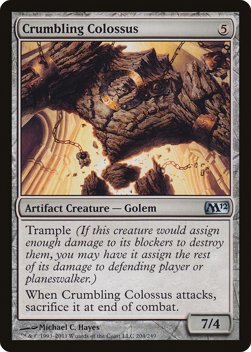 Crumbling Colossus (M12-204) - uncommon - Foil