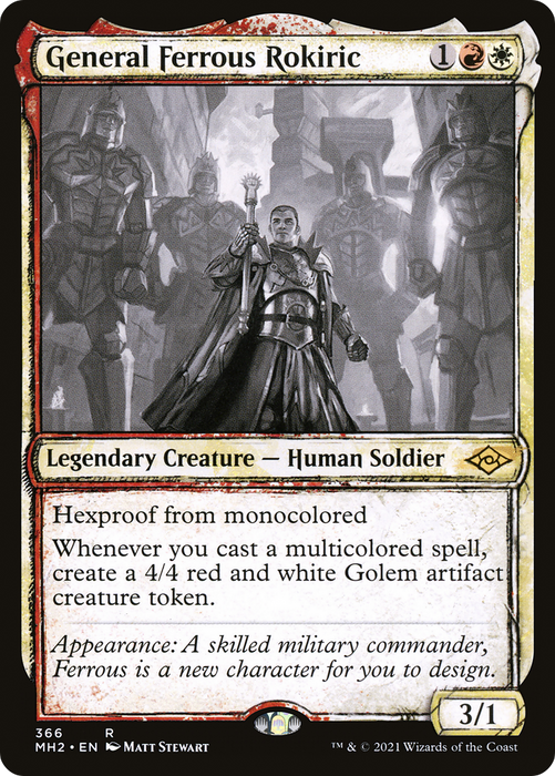 General Ferrous Rokiric (MH2-366) - rare: (Showcase) - Foil