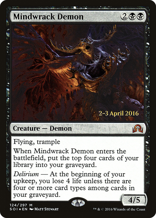 Mindwrack Demon (PRE-124S) - mythic - Foil
