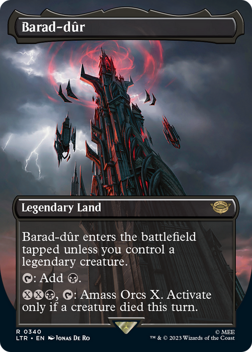 Barad-dûr (LTR-340) - rare (Borderless) - Foil