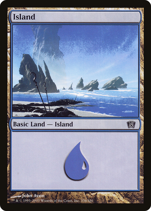 Island (8ED-336★) - common - Foil