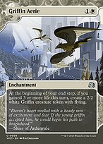 Griffin Aerie (WOT-005) - uncommon: (Showcase) (Borderless)
