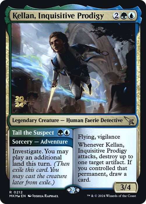 Kellan, Inquisitive Prodigy // Tail the Suspect (PRE-212S) - rare - Foil