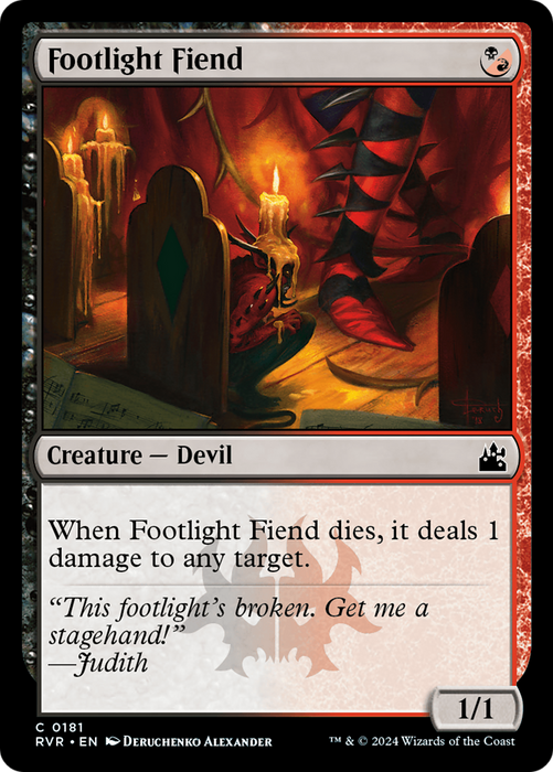Footlight Fiend (RVR-181) - common - Foil
