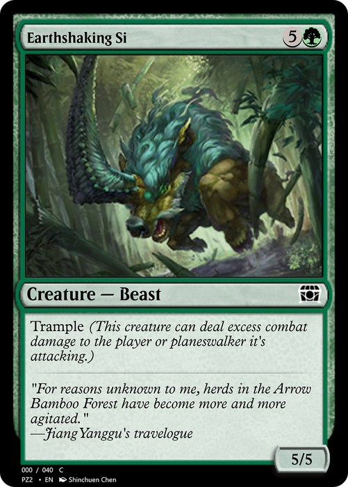 Earthshaking Si (PZ2-70853) - common - Foil