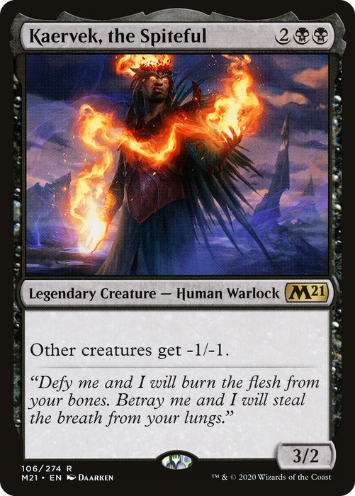 Kaervek, the Spiteful (M21-106) - rare - Foil