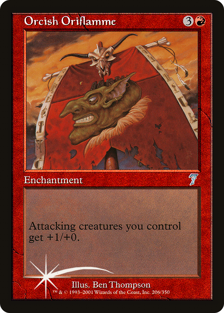 Orcish Oriflamme (7ED-206★) - uncommon - Foil