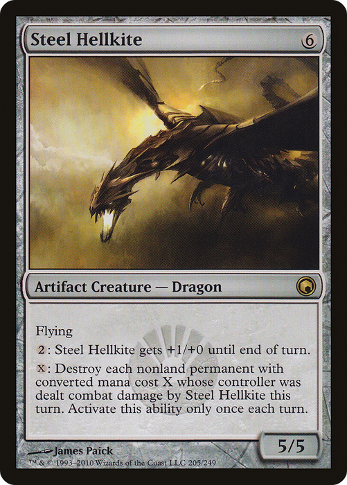 Steel Hellkite (SOM-205) - rare - Foil