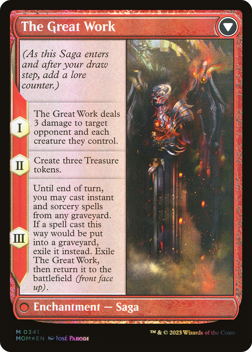 Urabrask // The Great Work (MOM-341) - mythic (Borderless) - Foil