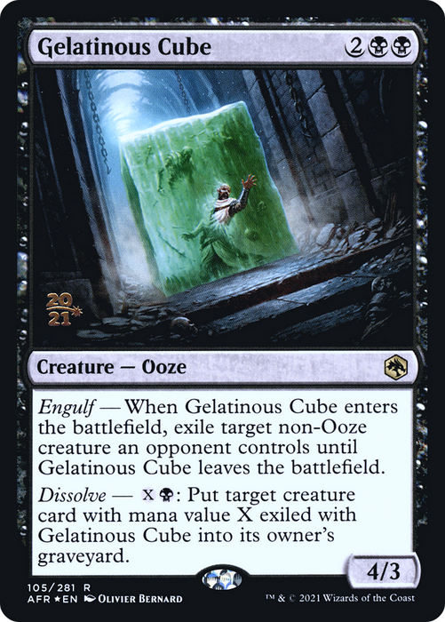 Gelatinous Cube (PRE-105S) - rare - Foil