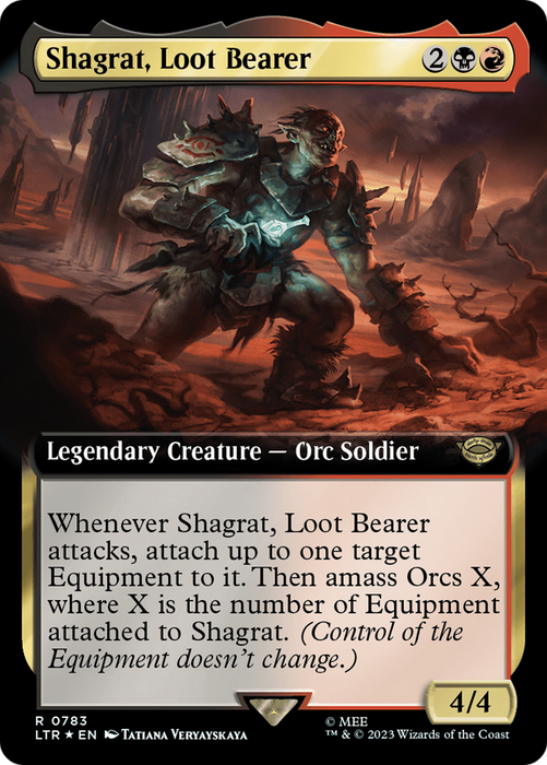 Shagrat, Loot Bearer (LTR-783) - rare: (Extended Art) - Foil