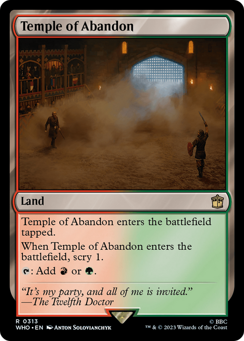 Temple of Abandon (WHO-313) - rare - Foil