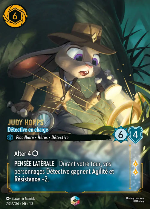 Judy Hopps - Détective en charge (Enchantée) (235/204) - LDLP - Enchantée - Holofoil