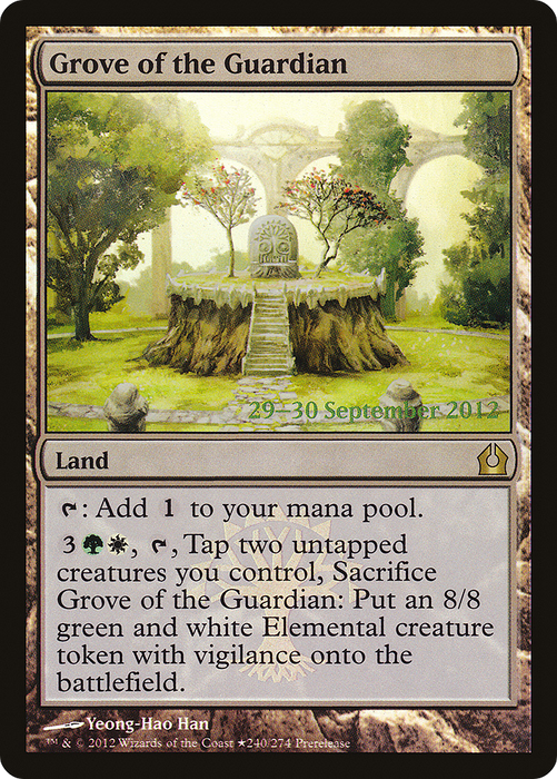 Grove of the Guardian (PRE-240★) - rare - Foil