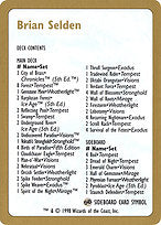 Brian Selden Decklist (WCD-BS0B) - common