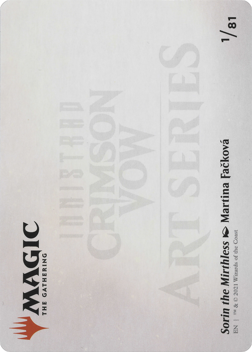 Sorin the Mirthless // Sorin the Mirthless (AVOW-001) - common (Borderless)