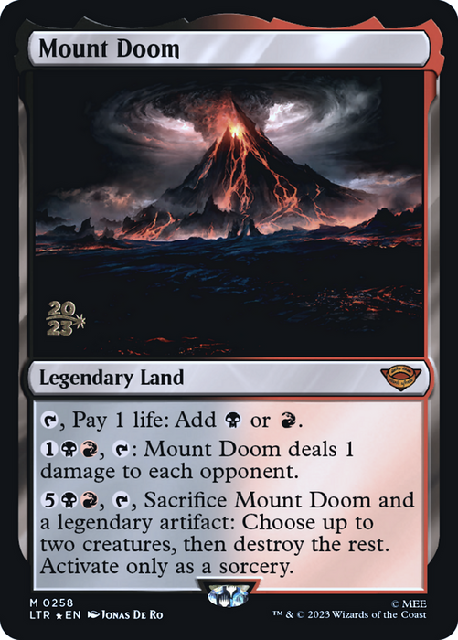 Mount Doom (PRE-258S) - mythic - Foil