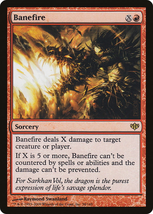 Banefire (CON-058) - rare - Foil