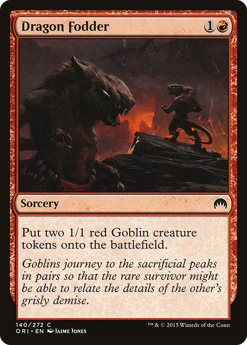Dragon Fodder (ORI-140) - common - Foil