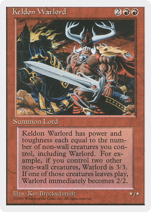 Keldon Warlord (4ED-207) - uncommon
