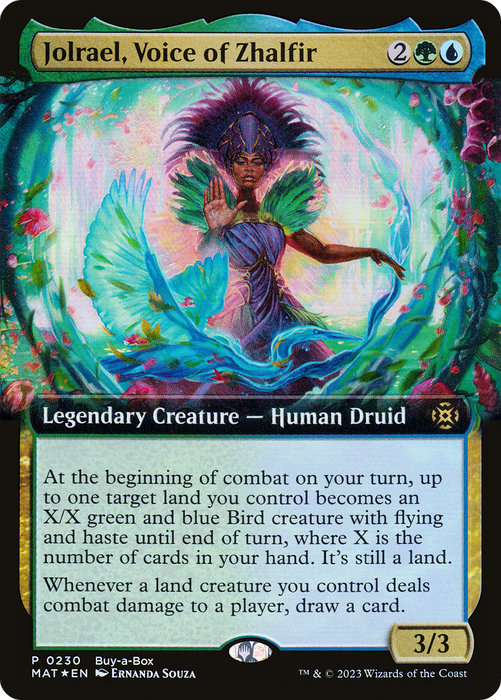 Jolrael, Voice of Zhalfir (BABP-230) - rare: (Extended Art) - Foil
