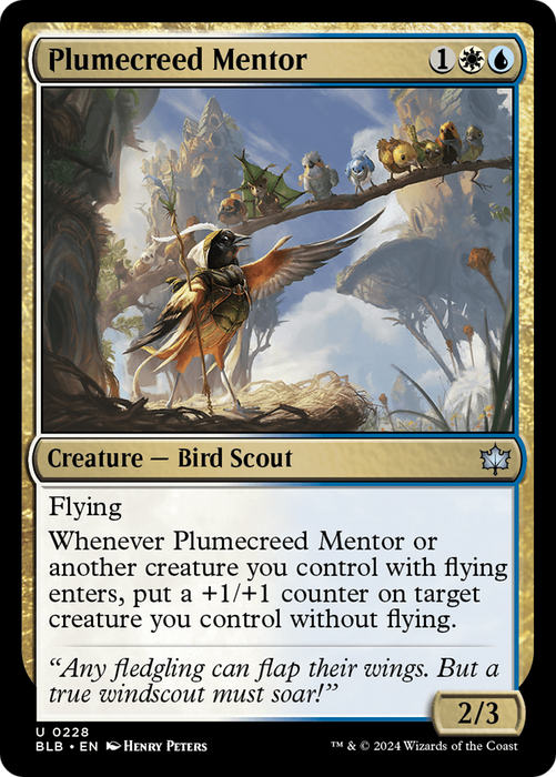 Plumecreed Mentor (BLB-228) - uncommon - Foil