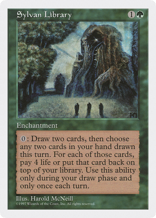 Sylvan Library (5ED-329) - rare