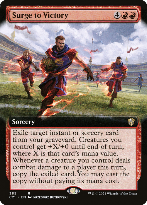 Surge to Victory (C21-385) - rare: (Extended Art)
