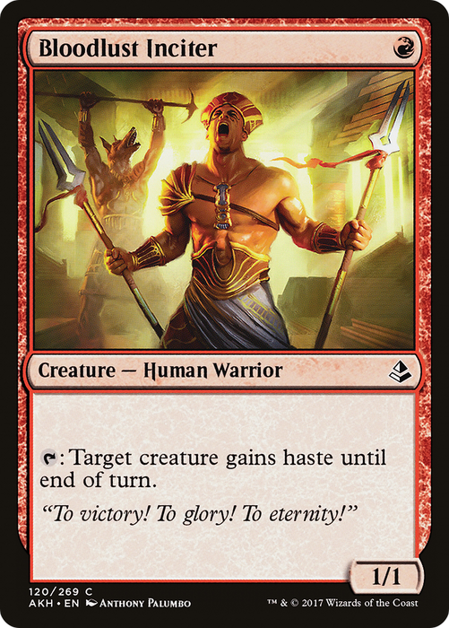 Bloodlust Inciter (AKH-120) - common - Foil
