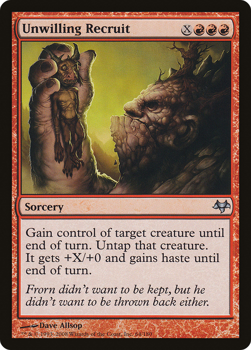 Unwilling Recruit (EVE-064) - uncommon - Foil