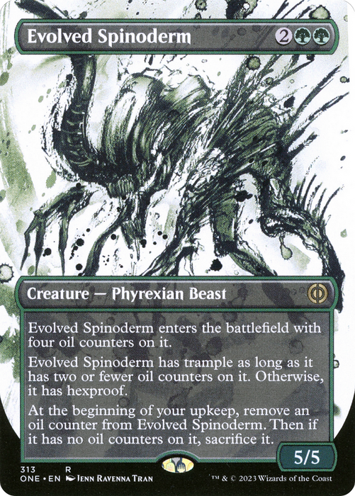 Evolved Spinoderm (ONE-313) - rare: (Showcase) (Borderless) - Foil