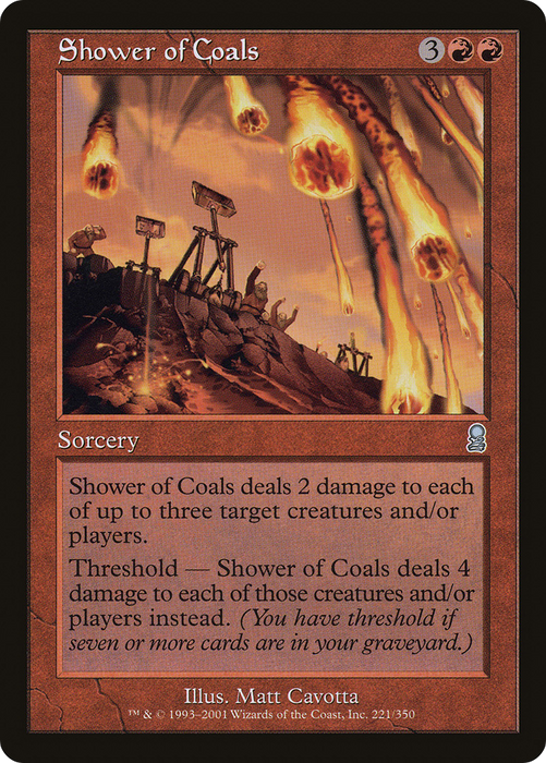 Shower of Coals (ODY-221) - uncommon - Foil
