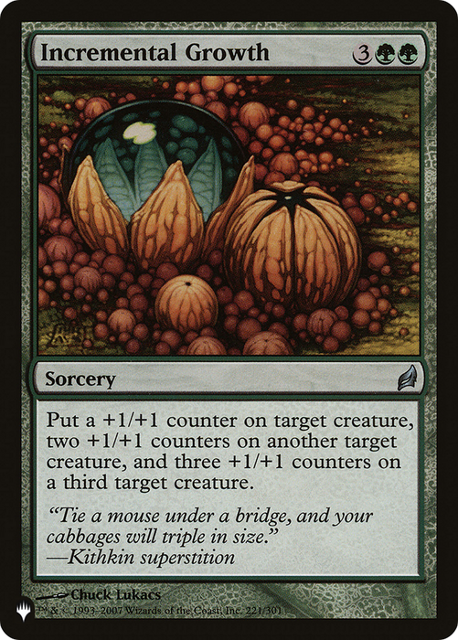 Incremental Growth (LIST-LRW-221) - uncommon