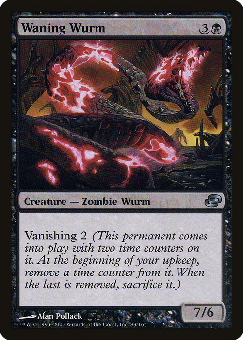 Waning Wurm (PLC-083) - uncommon