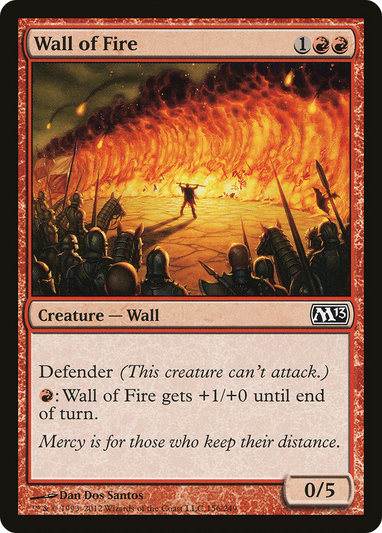 Wall of Fire (M13-156) - common - Foil