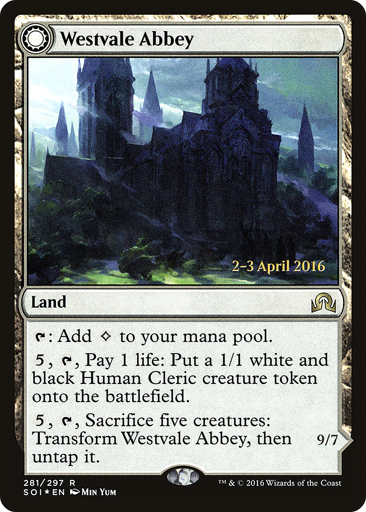 Westvale Abbey // Ormendahl, Profane Prince (PRE-281S) - rare: (Double Faced Transform) - Foil