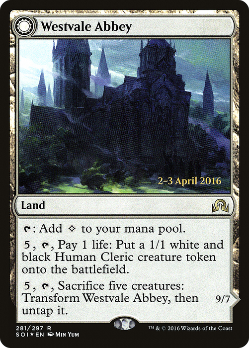 Westvale Abbey // Ormendahl, Profane Prince (PRE-281S) - rare: (Double Faced Transform) - Foil
