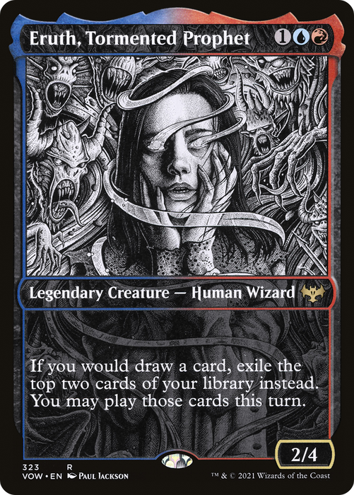Eruth, Tormented Prophet (VOW-323) - rare: (Showcase) - Foil
